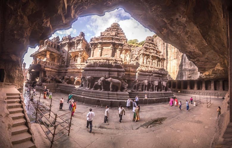 Luxuryus 17 Seater Urbania on rent pune to Ajanta And Ellora Caves